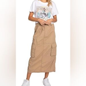 Love Tree Cargo Maxi Skirt